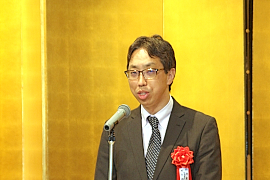 140127超硬2 あいさつする須藤経産省産機課長