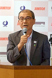 170814JIMTOF2 東京ビッグサイト 及川常務(7月27日現在)