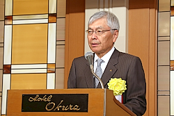 190114日機連 賀詞交歓会1 新年のあいさつをする大宮会長