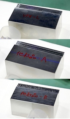 190507top17 VPX(上)と他社品。筋や段差の違いがわかる