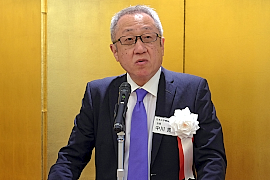 190616輸入1 あいさつをする中川会長