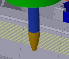 190917ヴェロ WORKNC 2020.0では同時5軸加工における異形工具への対応が強化されている