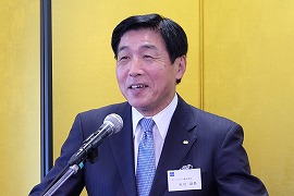 200225OSG1 あいさつをする石川社長