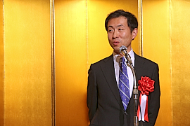 150129機器2 あいさつする佐脇経産省産業機械課長