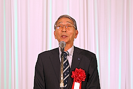 190315top5 来賓を代表してあいさつをする安藤 安藤会長
