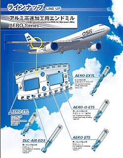 アルミ高速加工用エンドミル「AERO Series」は機械の性能を最大限に引き出す