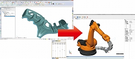 Mastercam で作成したツールパスから、ロボットの動作プログラムを作成